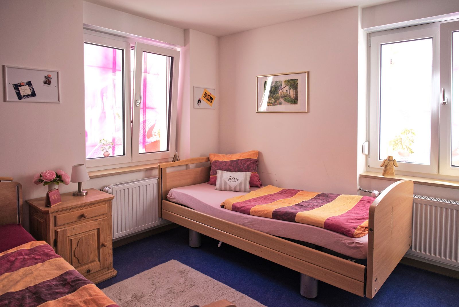 Zimmer in der Münchner Nachtpflege für Menschen mit Demenz