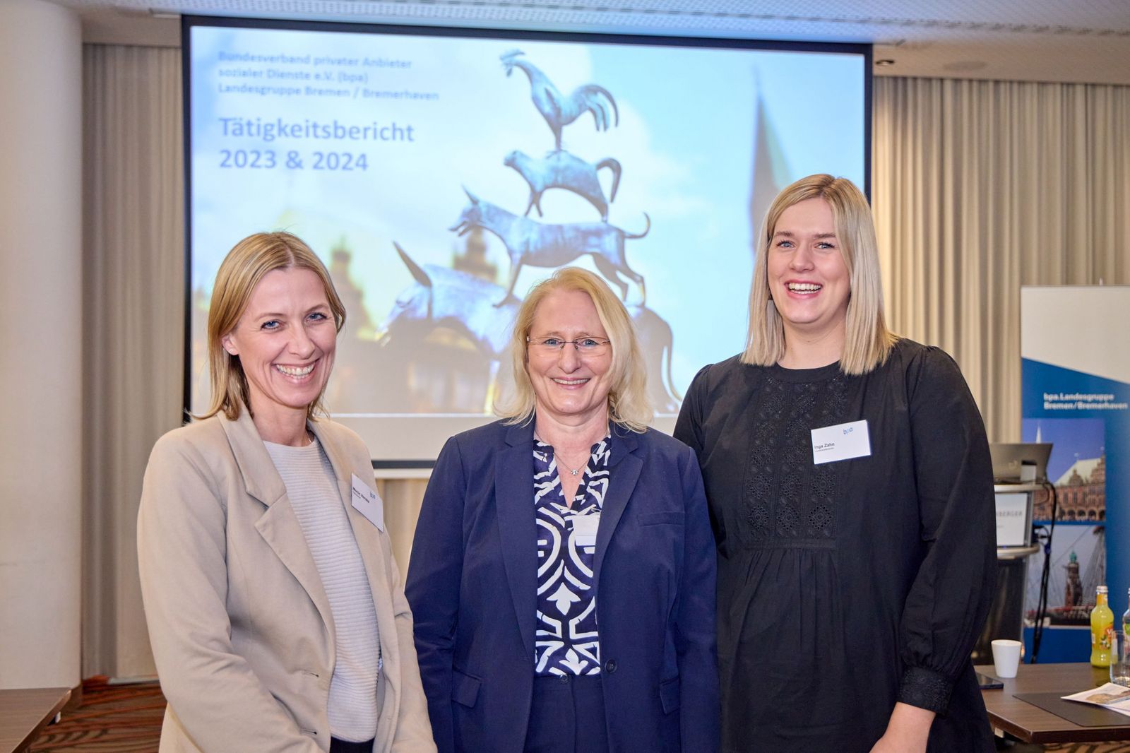 Die bpa-Kolleginnen aus Bremen und Niedersachsen Monic Herzke, Brigitte Damjanoff und Inga Zahn