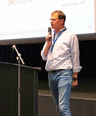 Andreas Heiber kam mit seinen Vorträgen bei den ambulanten Teilnehmern gut an