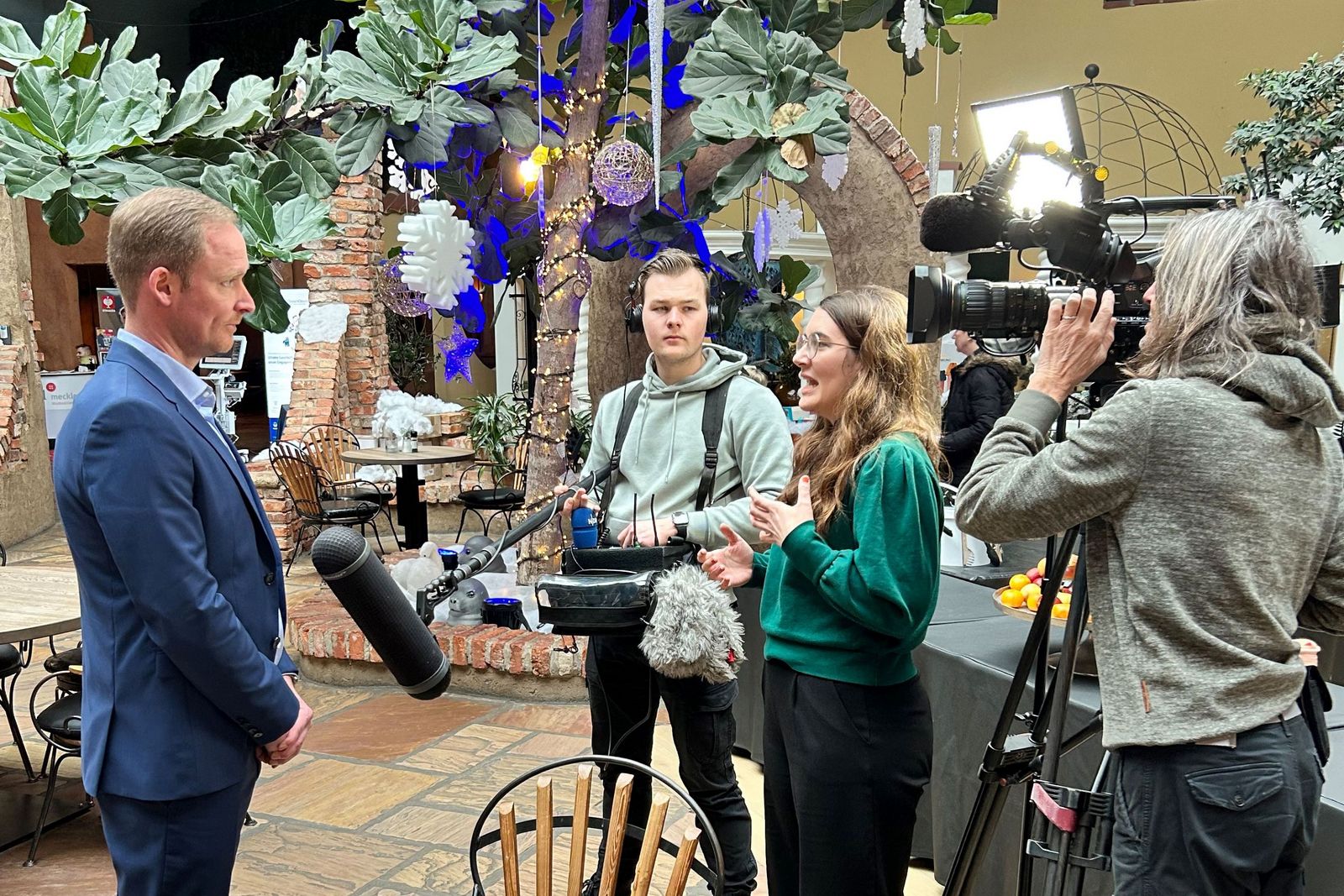 Michael Beermann gibt dem NDR ein Interview