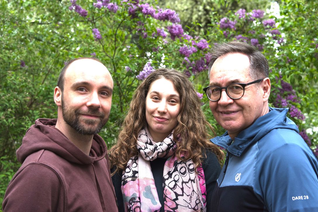 Die Mitarbeitenden der Nachtpflege: Christian Schmidt, Marina Reichart und Lothar Güßregen
