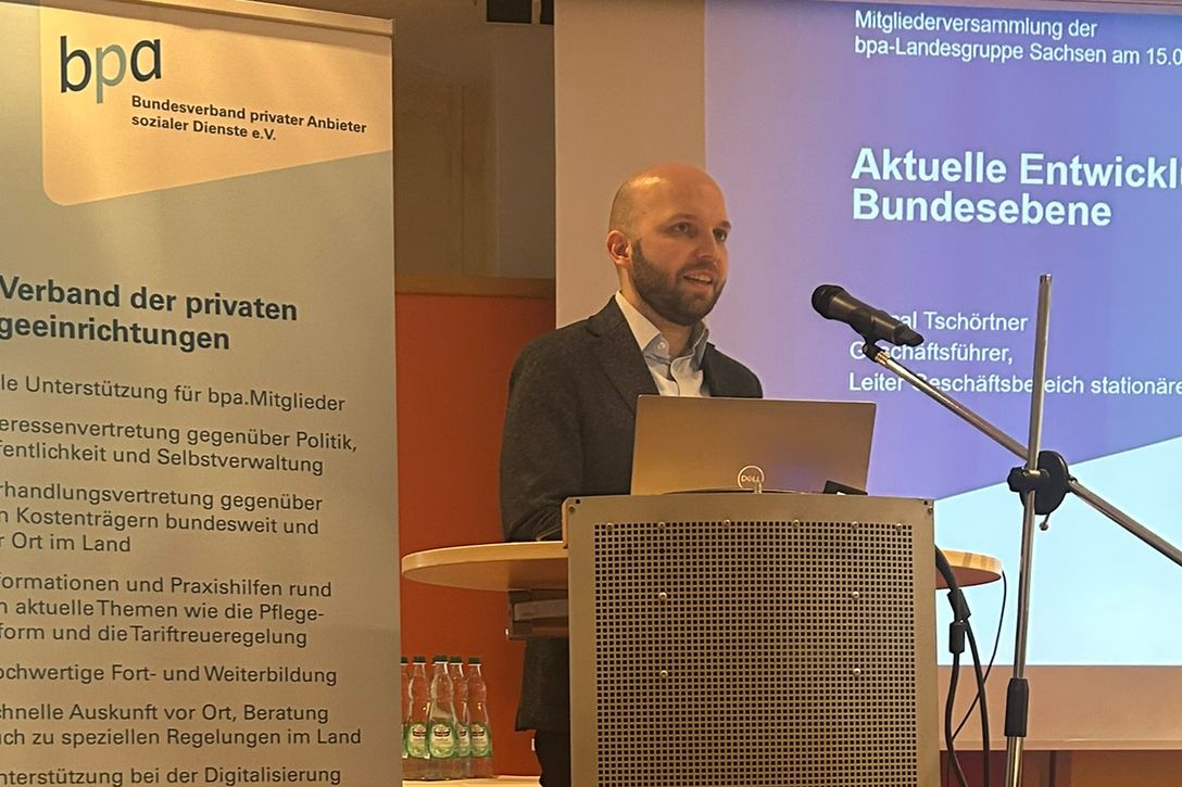 bpa-Geschäftsführer und Leiter des Geschäftsbereichs stationäre Versorgung Pascal Tschörtner