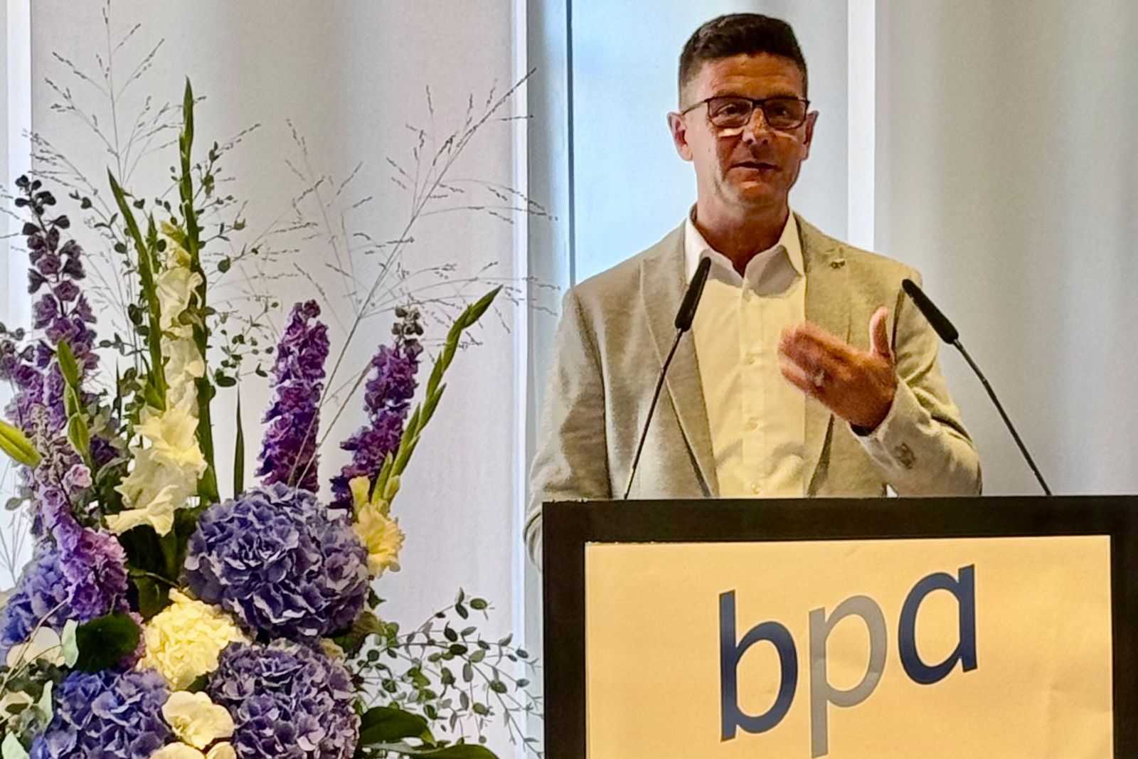 bpa-Hauptgeschäftsführer Norbert Grote sprach über pflegepolitische Handlungsfelder aus Sicht des bpa.