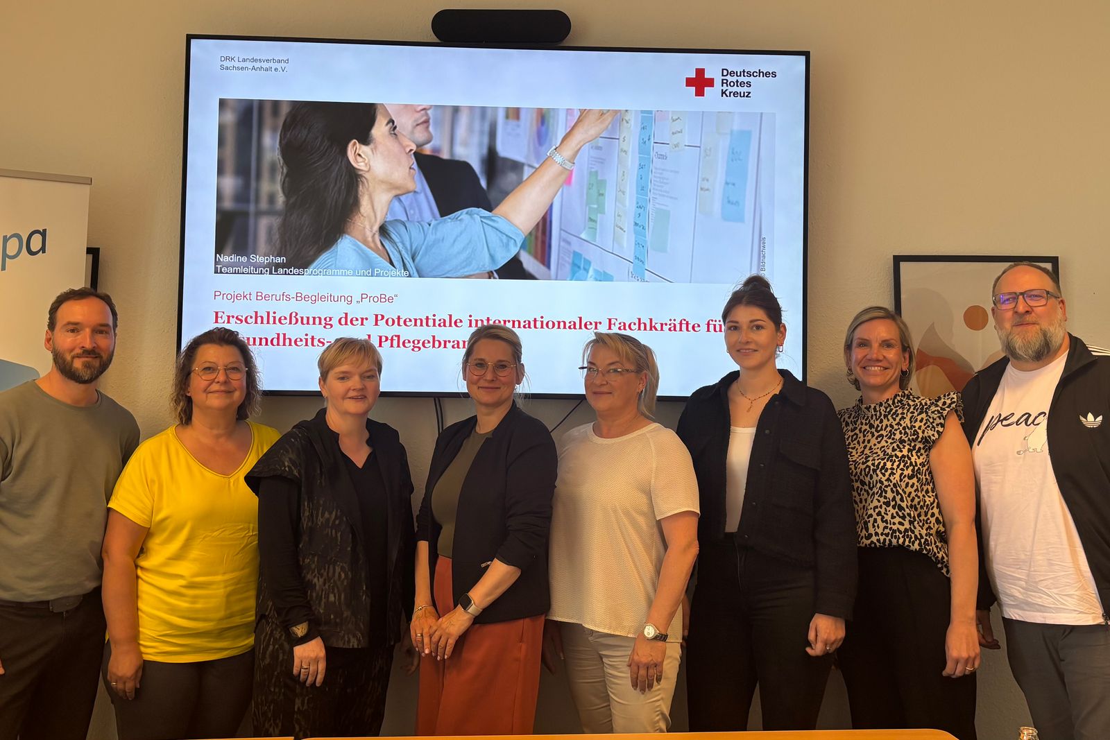 Mathias Wilhelm (DRK), Michaela Deichsel (Vitanas Demenz Centrum Am Schleinufer), Anja Girschik (bpa), Nadine Stephan (DRK), Nathalie Giesbrecht (DRK), Katja Wiechert (bpa), Sascha Bornkampf (DRK)
