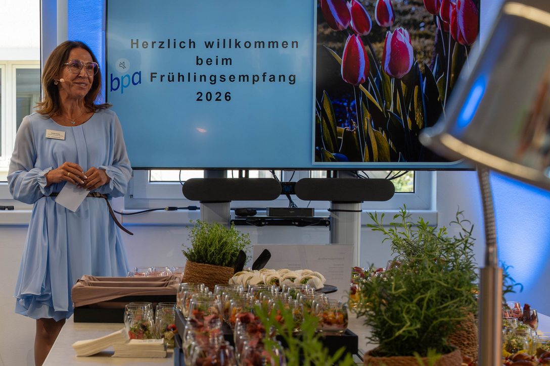 bpa-Landesvorsitzende Nicole Schliz begrüßte die Gäste