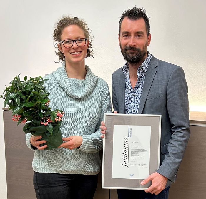 Christian Schallert, Geschäftsführer von Pecurana, und Sarah Kolbe, bpa-Landesreferentin